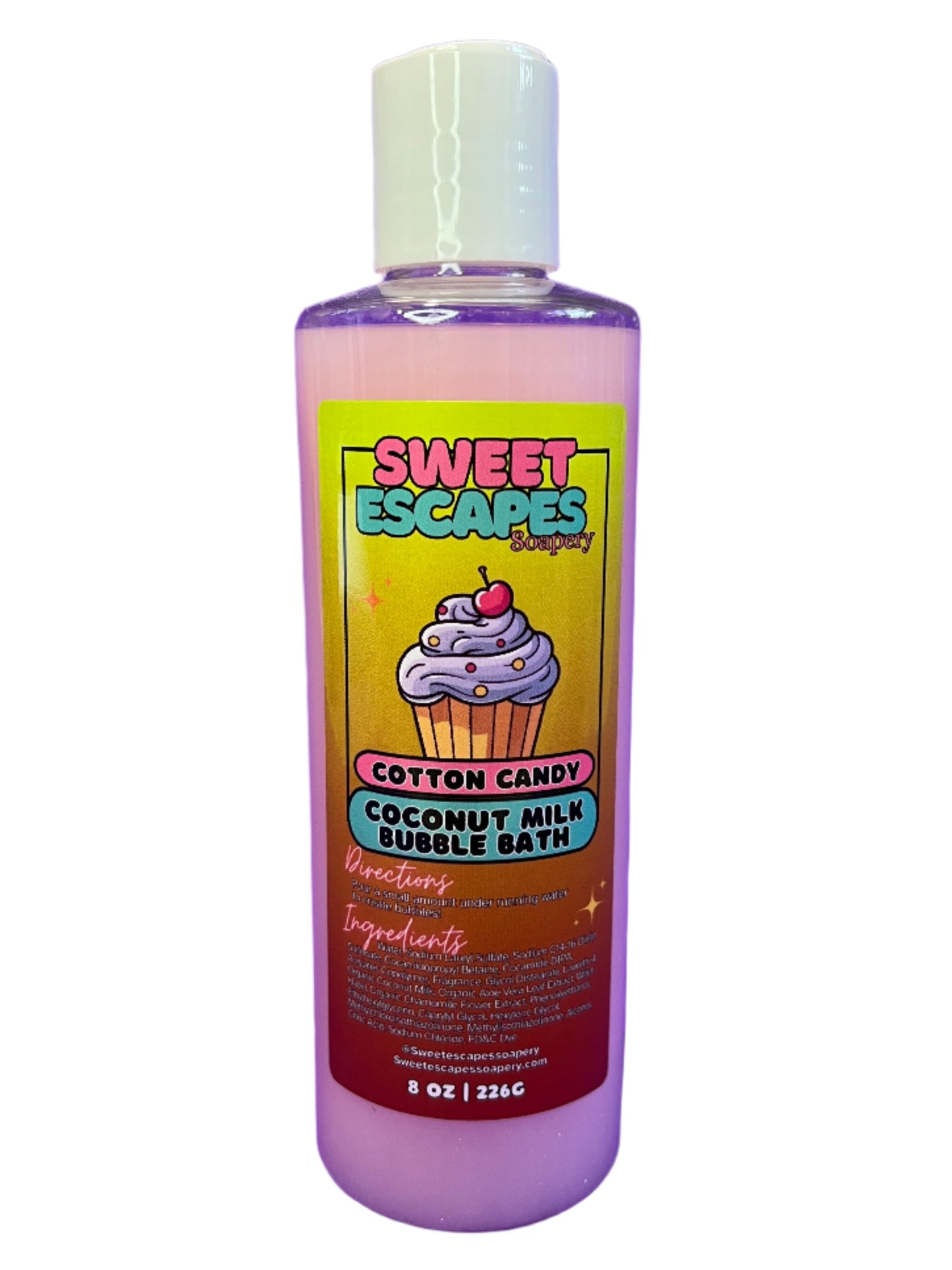 Coconut Milk Bubble Bath- Choose Scent