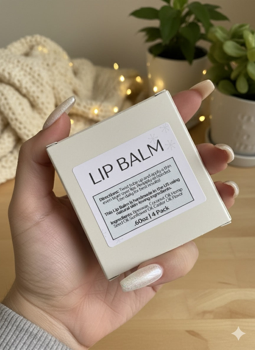 4 Pack Winter Lip Balm LIMITED EDITION